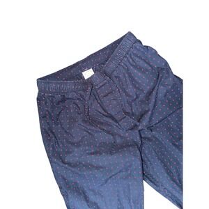 Brooks Brothers Navy Red Polka Dot Pajama Sleep Pants Lounge Bottoms Size S